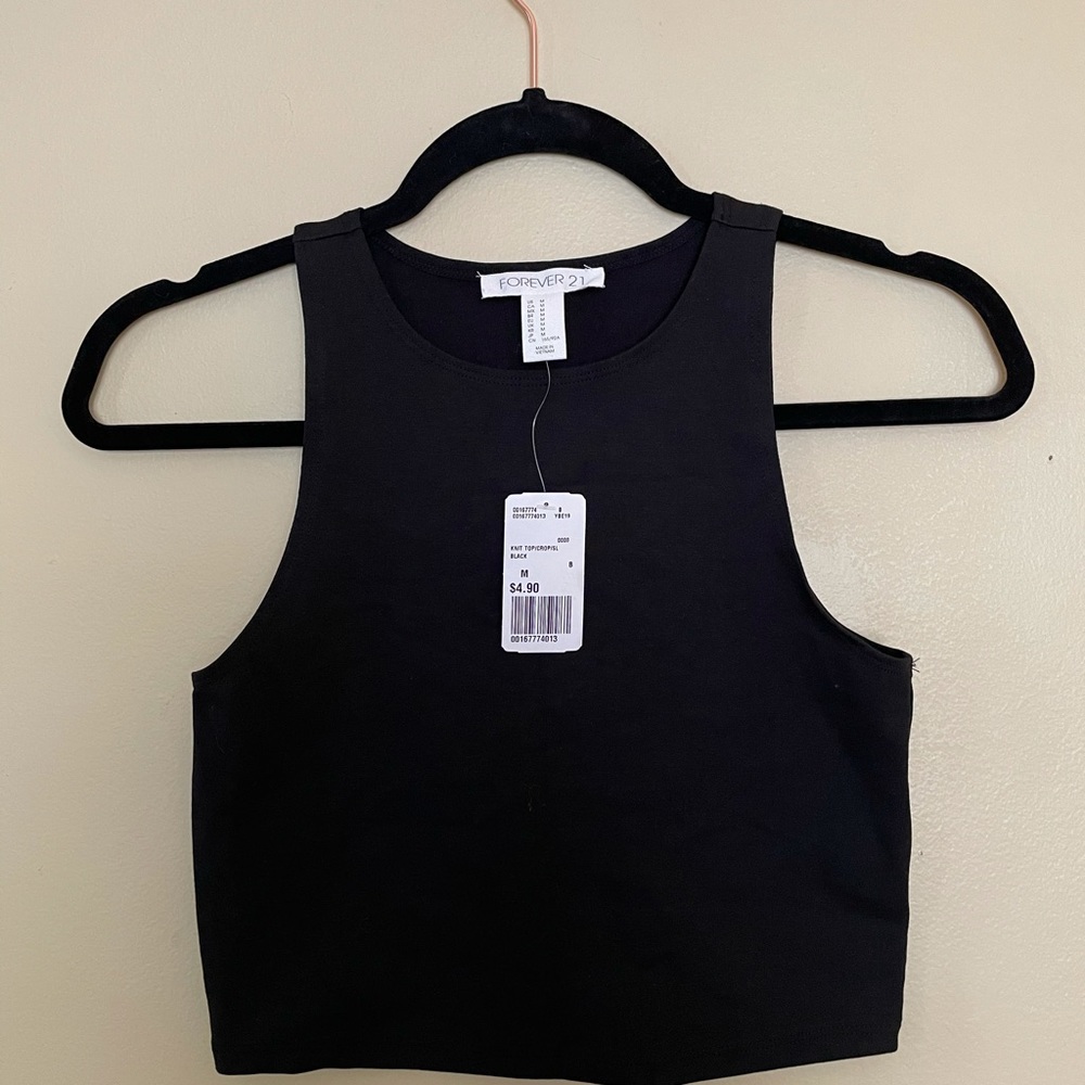 Bundle of 3 Forever 21 Crop Tops M Black and Gray